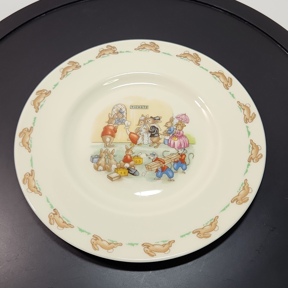 Bunnykins Breakfast Trio - Plate, Bowl, Cup (different patterns) - Picture 2 of 14